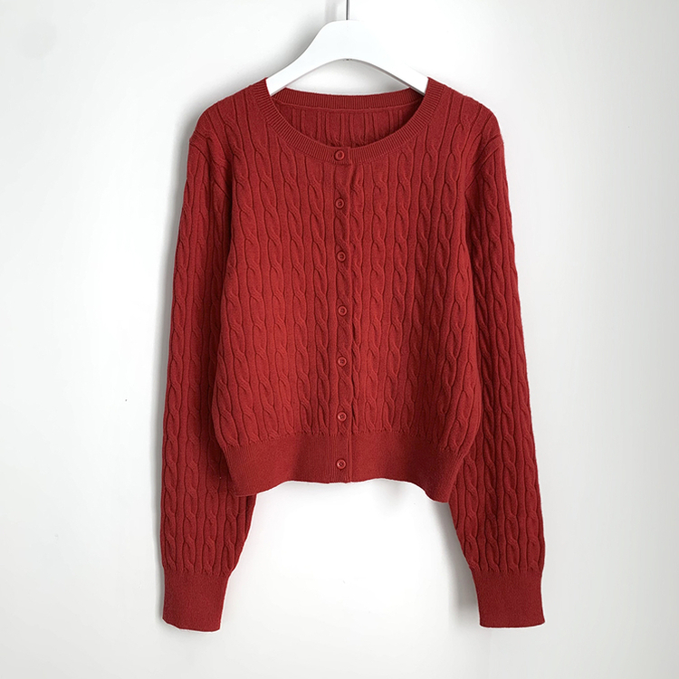기본가디건 꽈배기 케이블 라운드 세미크롭 겨울 봄 간절기 니트가디건