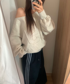 ナンバー19オフトレーナー OATMEAL