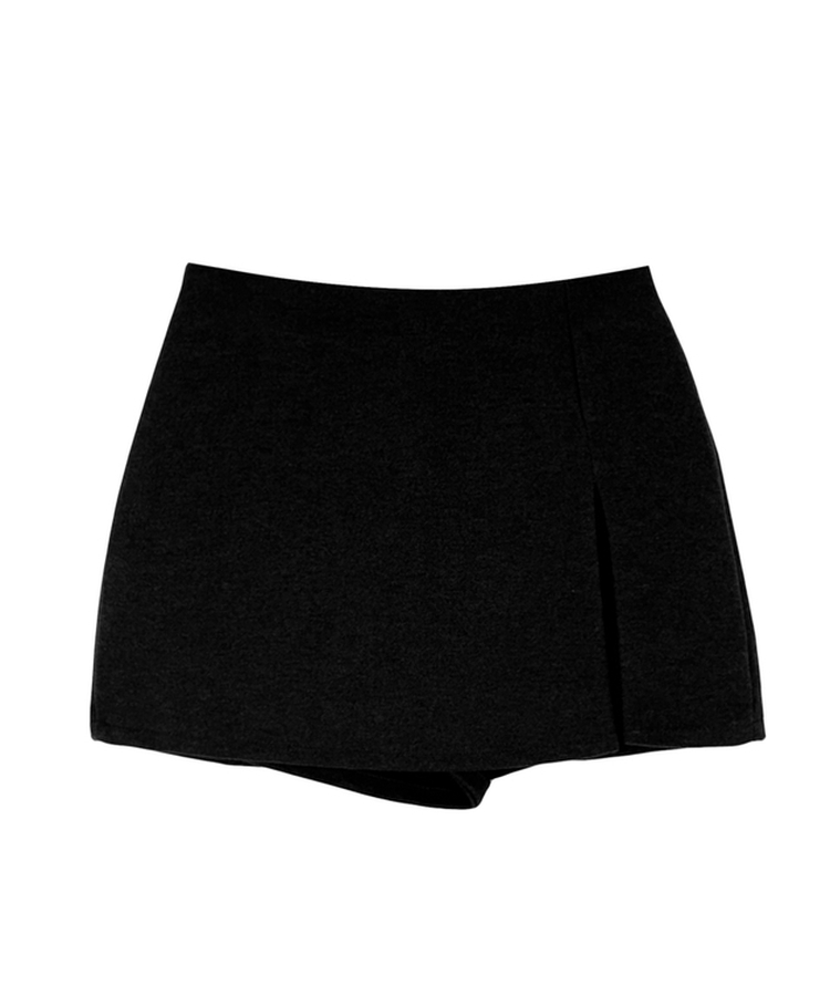 サイドスリットミニスカートパンツ