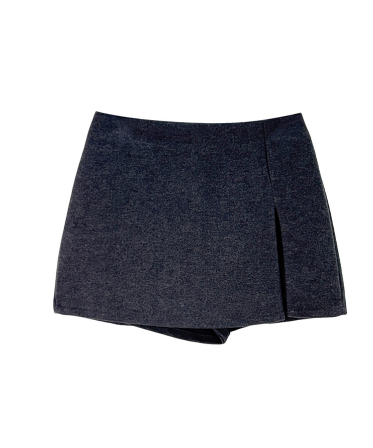 サイドスリットミニスカートパンツ