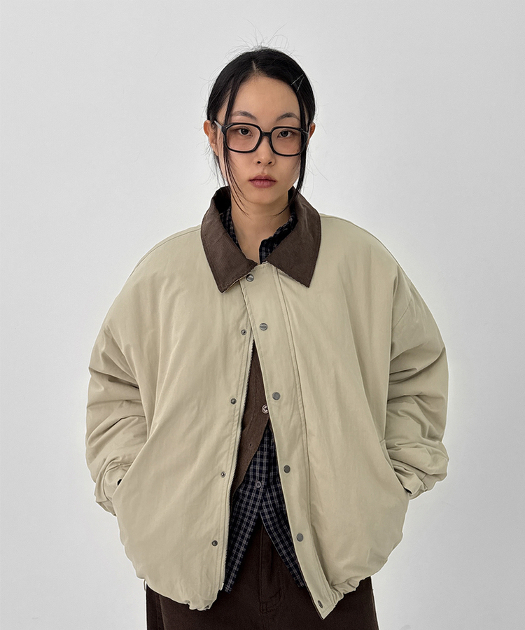 バイカラーワークダウンジャンパー｜ダウン｜韓国ファッション通販 SONA