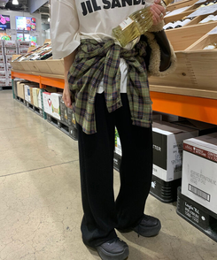 デイリーベーシックバンディングパンツ BLACK