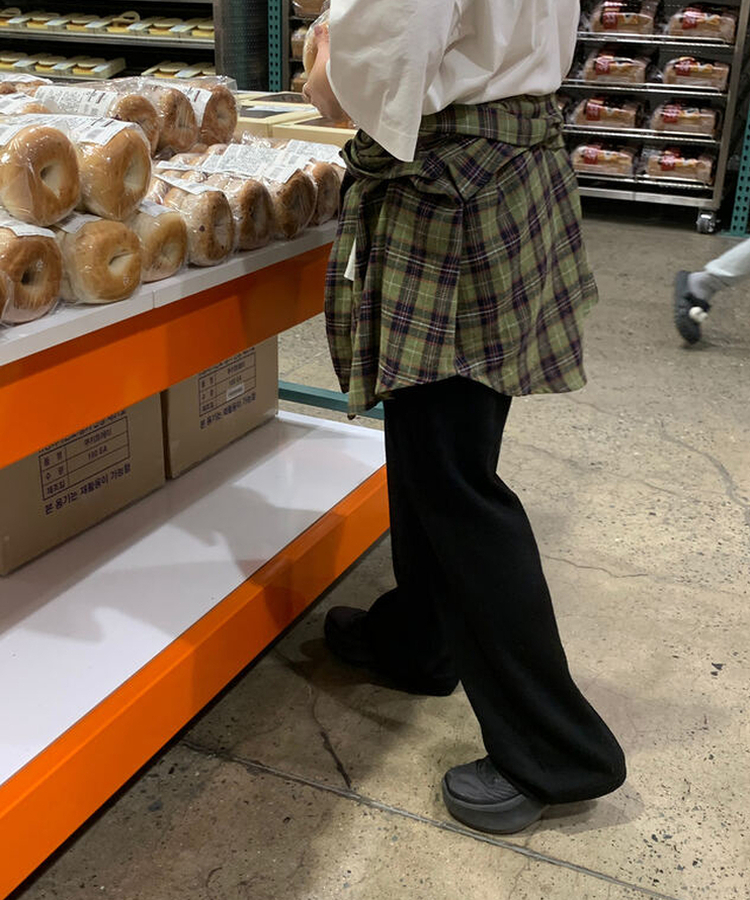 デイリーベーシックバンディングパンツ BLACK