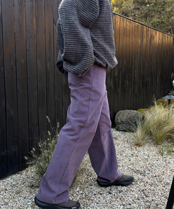 ルーズフィットコーデュロイパンツ PURPLE