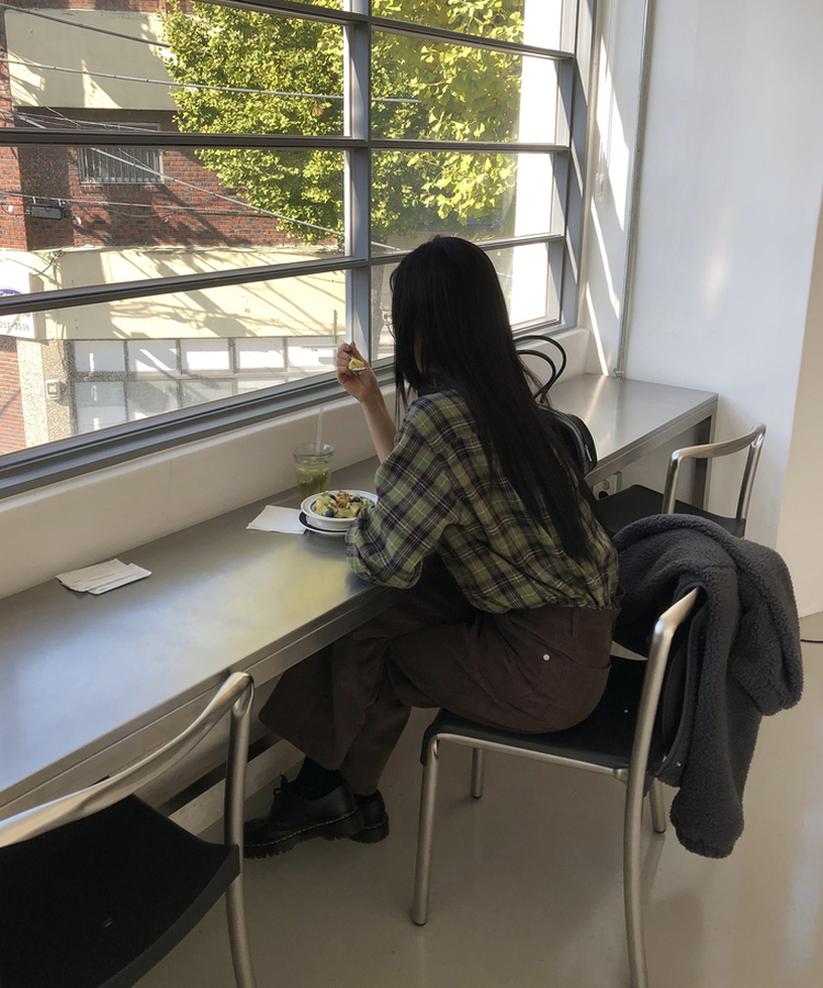 ルーズフィットコーデュロイパンツ BROWN