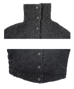 ハイネックボタンニットカーディガン