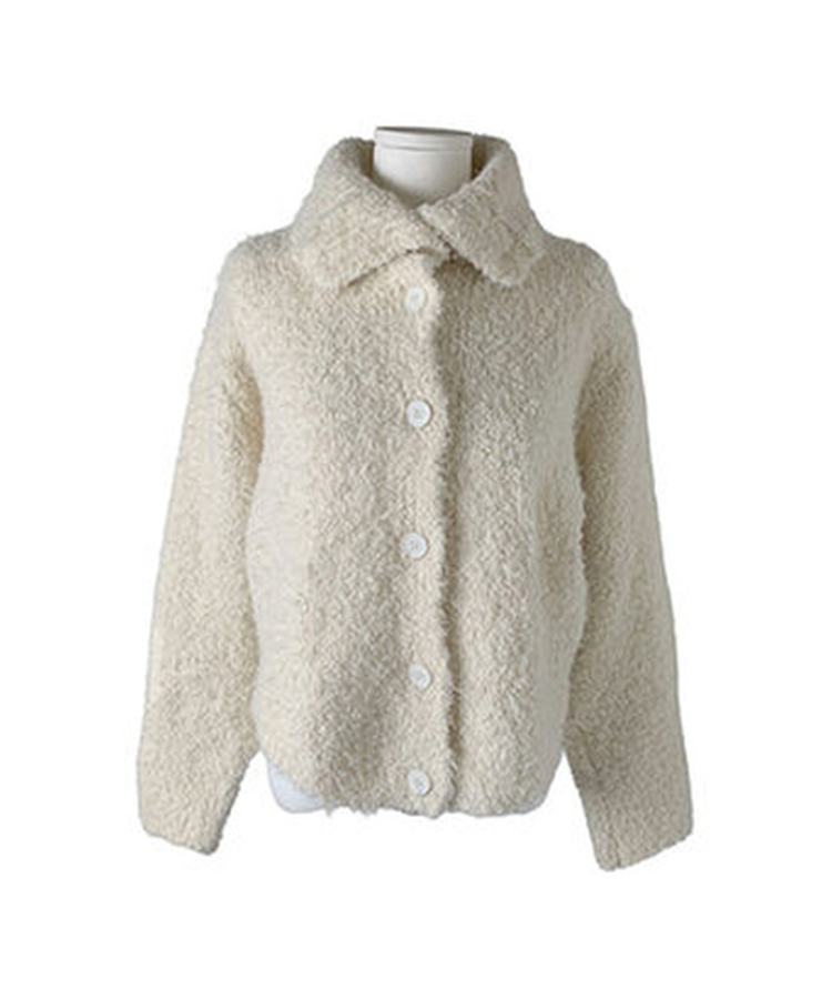 ハイネックボタンニットカーディガン