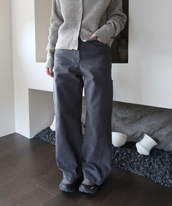 シームラインコットンパンツ CHARCOAL