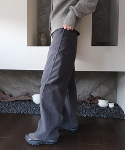 シームラインコットンパンツ CHARCOAL