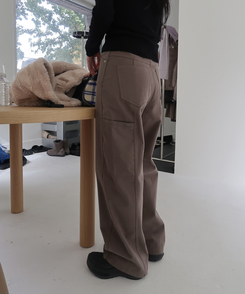 シームラインコットンパンツ KHAKI