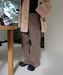 シームラインコットンパンツ KHAKI