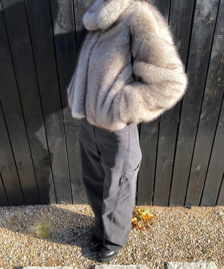 シームラインコットンパンツ CHARCOAL