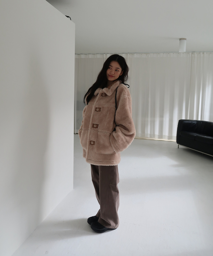 シームラインコットンパンツ KHAKI