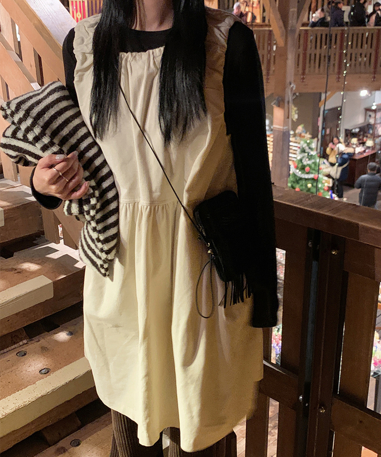 バウンドレイヤードワンピース IVORY