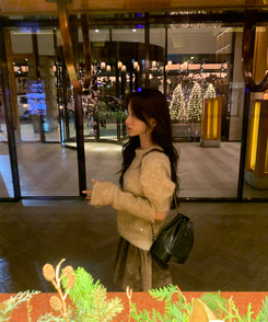 【ウォーマー付き】キュート半袖ニット BEIGE