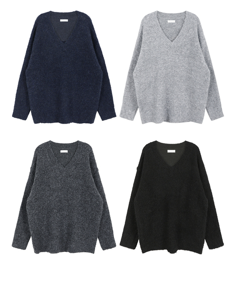 보송부클브이넥니트