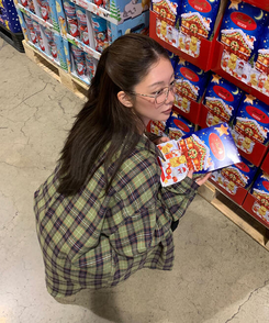 グリーンチェックオーバーシャツ GREEN