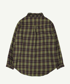 グリーンチェックオーバーシャツ