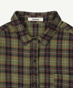 グリーンチェックオーバーシャツ