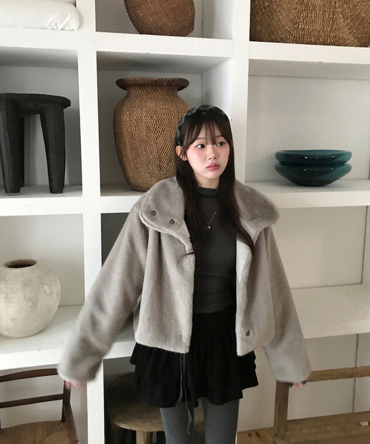 안젤라 버튼 폴라 탑 차콜