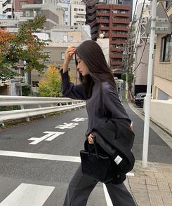 ムードブラウス CHARCOAL