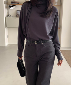 ムードブラウス CHARCOAL