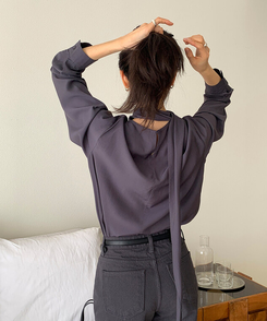 ムードブラウス CHARCOAL