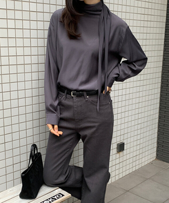 ムードブラウス CHARCOAL