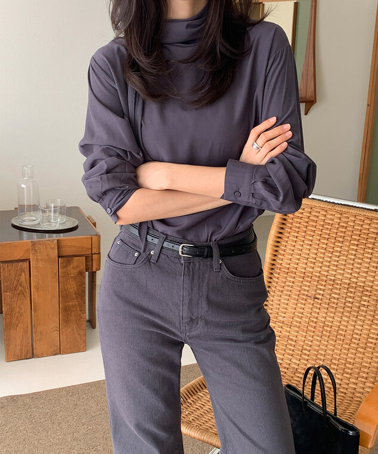 ムードブラウス CHARCOAL