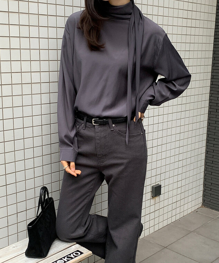 ムードブラウス CHARCOAL