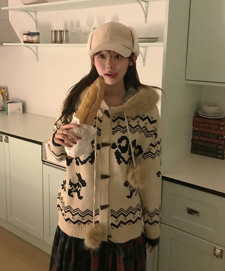 コーデュロイイヤーマフ帽子 LIGHT BEIGE