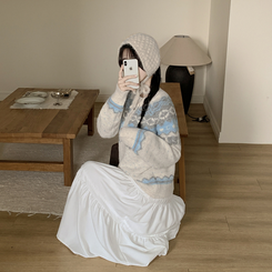 ティアードフリルロングスカート IVORY