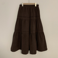 ティアードフリルロングスカート
