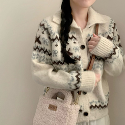 코코 하이넥 카라넥 긴팔 니트 아이보리