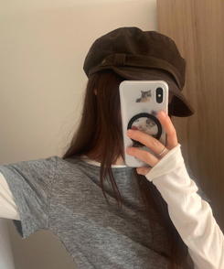 スエードハンティングキャップ BROWN