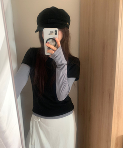 スエードハンティングキャップ BLACK