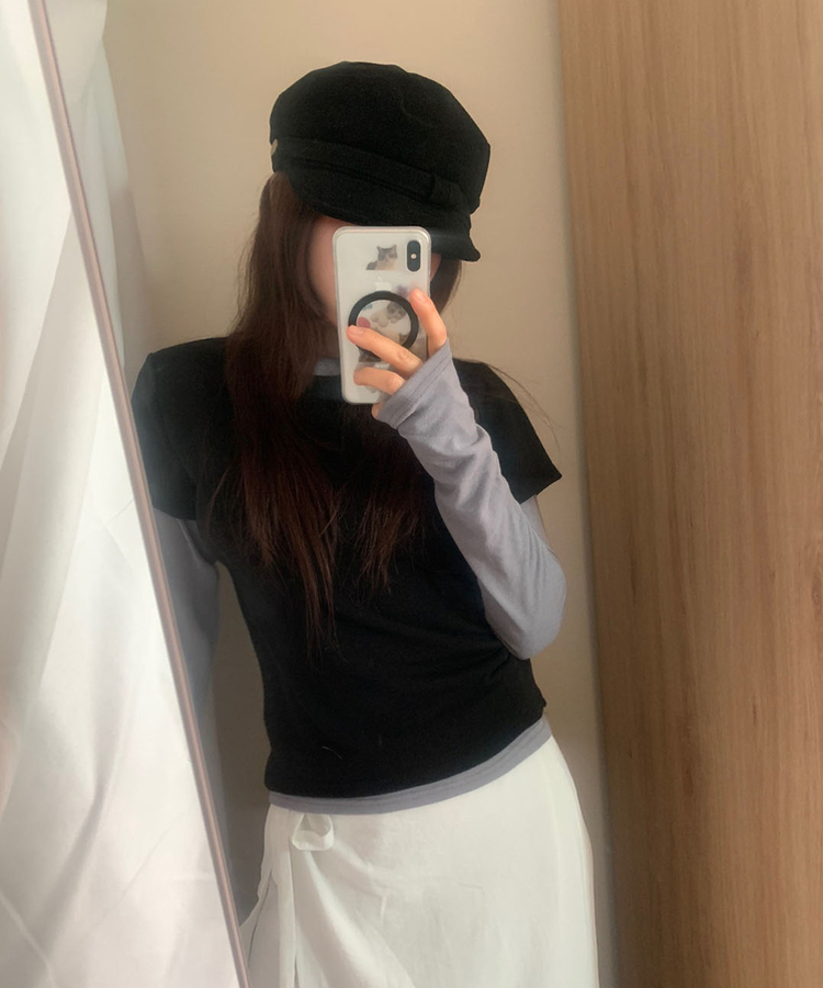 スエードハンティングキャップ BLACK