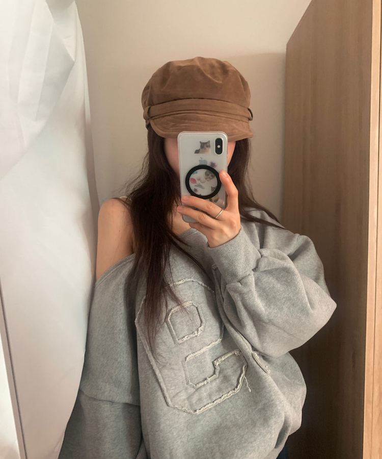 スエードハンティングキャップ KHAKI BROWN