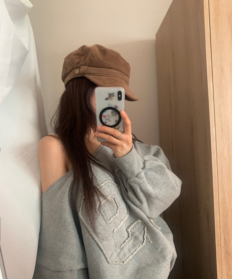 スエードハンティングキャップ KHAKI BROWN