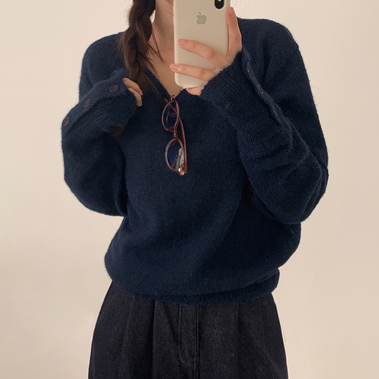 제니엔 워머 니트 네이비