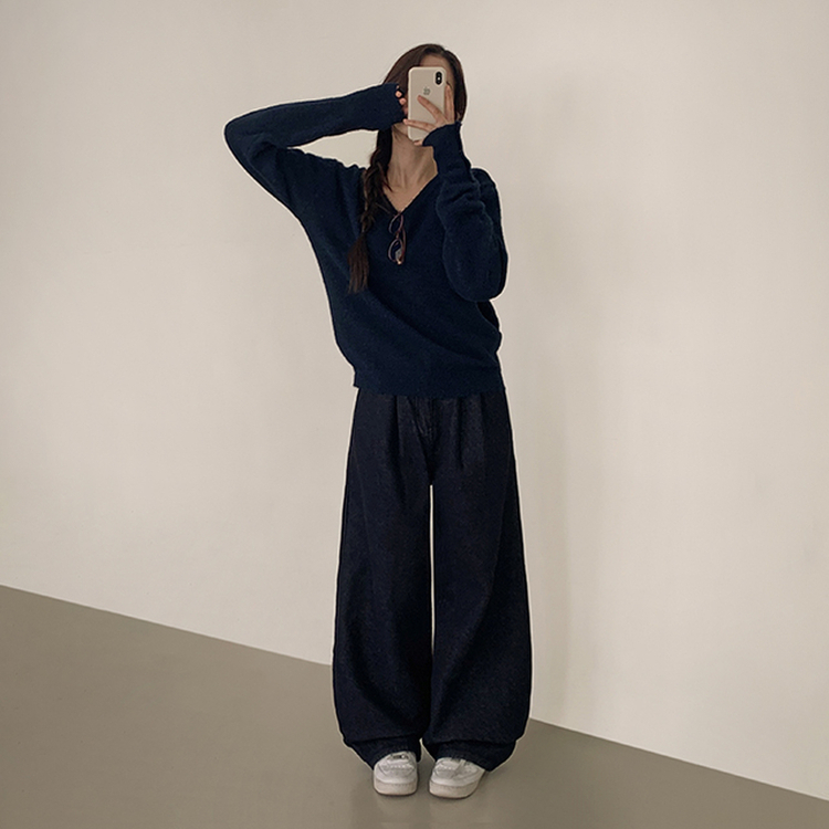 제니엔 워머 니트 네이비