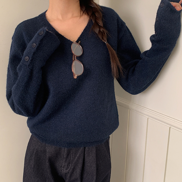 제니엔 워머 니트 네이비