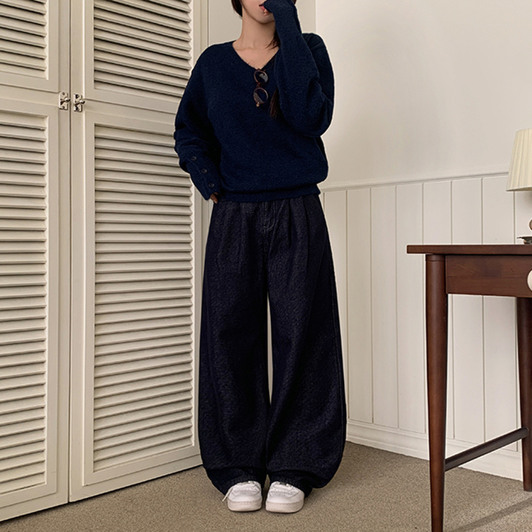 제니엔 워머 니트 네이비