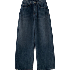 【起毛】スナップバンディングワイドパンツ