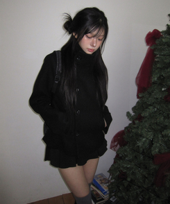 プリーツスカートパンツ BLACK