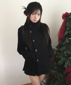 プリーツスカートパンツ BLACK