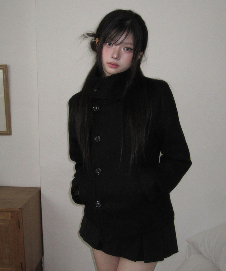 プリーツスカートパンツ BLACK