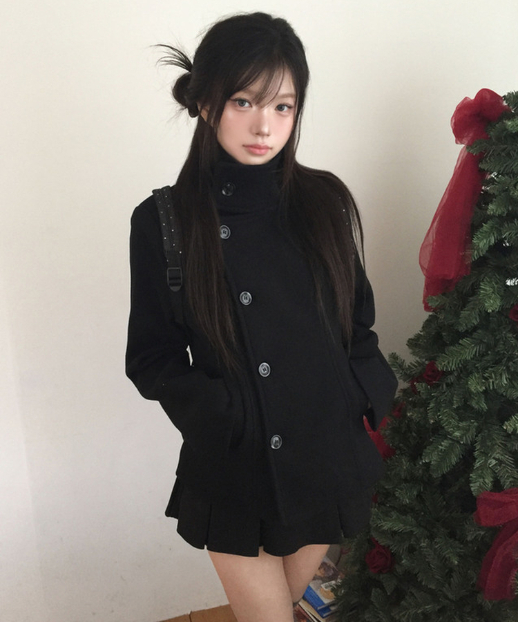 プリーツスカートパンツ BLACK