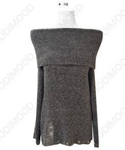 ダメージオーバーオフニット