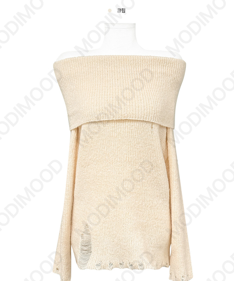 ダメージオーバーオフニット